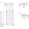 Elektrinis rankšluosčių džiovintuvas Terma ZigZag 500x1070mm