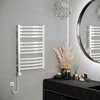Plaukų džiovintuvas Elektrinis rankšluosčių džiovintuvas Terma D01 500 mm x 950 mm, baltas