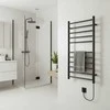 Elektrinis rankšluosčių džiovintuvas Thema Lux BK-109W-10T, juodas, 53 cm x 87 cm, 135 W
