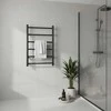 Plaukų džiovintuvas Elektrinis rankšluosčių džiovintuvas Thema Lux BK109W-6T, juodas, 54 cm x 71,5 cm, 80 W