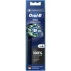 Dantų šepetėlis Elektrinio dantų šepetėlio galvutė Oral-B EB50-4 Cross Action Pro, juoda sp., 4 vnt.