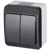 Elektro Plast Jungiklis Elektroplast Hermes0332-07,2kl, baltos/antracito
