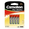 Elementai alkaline, LR03-BP4, AAA, CAMELION, 4 vnt.