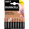 BATTERIES DURACELL AAA. LR03. 8 PCS.