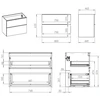 CABINET ELITA LOOK Juodas 80
