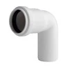 Magnaplast Vidaus kanalizacijos alkūnė HTplus, Ø 32 mm, 88.5°, balta