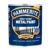 Emaliniai dažai, apsaugo metalines konstrukcijas nuo korozijos. „Hammerite Smooth“, blizgūs, 0,75 l, aukso spalvos.