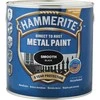 Emaliniai dažai, universalūs / apsaugo metalines konstrukcijas nuo korozijos. „Hammerite“ metalo dažai, pusiau blizgūs, 0,75 l, juodi.