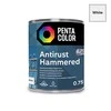Emaljas krāsa, daudzveidīgs Pentacolor Anti Rust Hammered, spīdīga, 0.75 l, balta