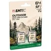 Atminties kortelė Emtec SDXC 64GB UHS-I U1 V10 Outdoor 2 pcs