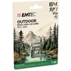 Emtec 64GB SDXC kortelė pakuotėje su miško peizažu