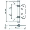 Haushalt Stabilus HINGE DOOR 100X75X2.5MM Matinis NICKEL