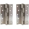 Haushalt Durų lankstas, 125 mm x 75 mm x 2.5 mm, nikelio sp., 2 vnt.