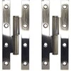 Eņģes durvīm Haushalt JHH14055-1BB_FH_AB, 5.5 cm, 0.25 cm, misiņš