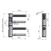 TKZ Durų lankstas 14 x 40 mm cinkuota, geltona