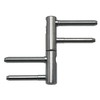Lankstas durims TKZ Polna 96 265 530, 1.4 cm x 8.3 cm, pilka