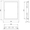 Europlast Angos dangtis, 250 mm x 200 mm