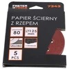 Faster Tools Švitrinis diskas Velcro 125mm Grūdėtumas 80 (5 vnt.)