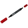 Žymeklis dvipusis permanentinis Faster Tools Raudonas 1.2mm/0.6mm