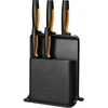 Fiskars FF 5 peilių rinkinys plastikiniame bloke