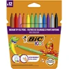Flomasteriai Bic Kids Couleur, vienpusiai, 12 vnt.