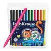 Flomasteriai KIDS ANIMALS SUPER TIP, ErichKrause, 12 sp.