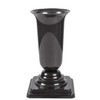FORM PLASTIC Vaza Dama D13cm/H26.7cm juoda su met. atsp.