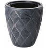 FORM PLASTIC Gėlių vazonas Flow 40cm Juoda