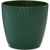 FORM PLASTIC Gėlių vazonas Mika su padėklu 19cm, žalias