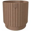 FORM PLASTIC Gėlių ankštis Mika Cyli 22 cm, ekologiškos medienos ruda