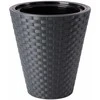 FORM PLASTIC Gėlių vazonas Rattana 40 cm, pilkas