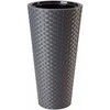 FORM PLASTIC Gėlių vazonas Rattana Slim 30cm, pilkas