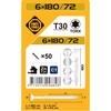 Forte_Tools Medraigčiai FORTE TOOLS, 6×180/72 mm, ZN, TX30, 50 vnt.