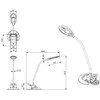 Standart TABLE LED LAMP CLIPY BL1128 Sidabrinis