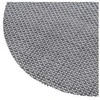 Domoletti PLACEMAT OVAL Pilkas/Juodas 35X48CM