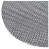 Domoletti PLACEMAT OVAL Pilkas/Juodas 35X48CM