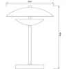 Lampa stołowa Domoletti TABLE LIGHT AURAS 2XE14 Juodas