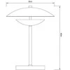 Lampa stołowa Domoletti TABLE LIGHT AURAS 2XE14 Juodas