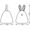 Osram Stalinis šviestuvas Ledvance NIGHTLUX RABBIT 4058075602113