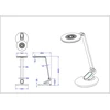 Standart TABLE LAMP ELEGANT LED BL1235 Juodas