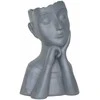 Garden Center Dekoratīvais puķu pods "Seja" LT34797-PC, 25 cm x 20 cm x 37 cm, pelēka krās.