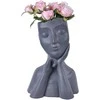 Garden Center Dekoratīvais puķu pods "Seja" LT34797-PC, 25 cm x 20 cm x 37 cm, pelēka krās.