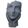 Garden Center Dekoratīvais puķu pods "Seja" T34633, 27 cm x 21 cm x 34.5 cm, pelēka krās.