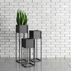 Garden Center Tajemniczy ogród FLOWER POT COVER NANTES S Juodas 23X23X60