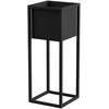 Garden Center Tajemniczy ogród FLOWER POT COVER NANTES S Juodas 23X23X60