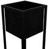 Garden Center Tajemniczy ogród FLOWER POT COVER NANTES S Juodas 23X23X60