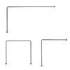 Gedy Shower Rail 80x170x2.5cm Chrome