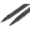 Žymeklis Geko Permanentinis dvipusis Juodas, 1mm/0.5mm
