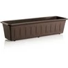Gėlių dėžutė Plastkon Garden 41105601, plastikinė, 58,5 cm x 17 cm, tamsiai ruda