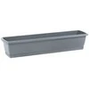 Gėlių dėžutė Prosperplast Respana ISE800P, plastikinė, 80 cm x 18,4 cm, pilkos spalvos.